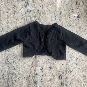 Black shimmer shrug 18months